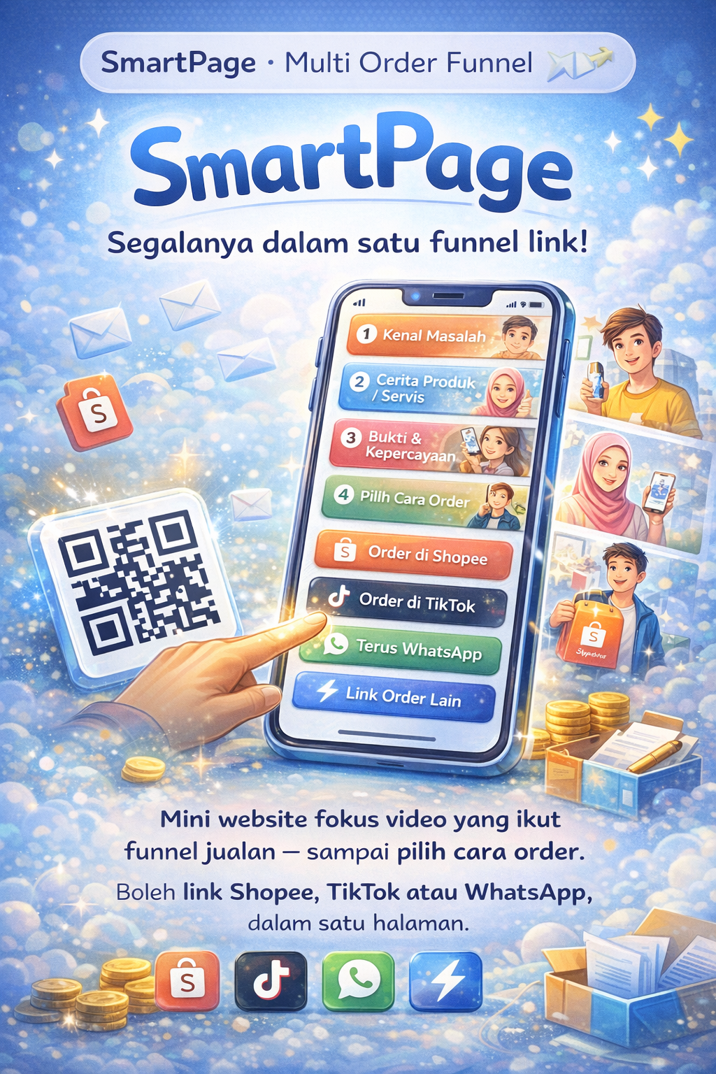 SmartPage Multi Order Funnel Poster